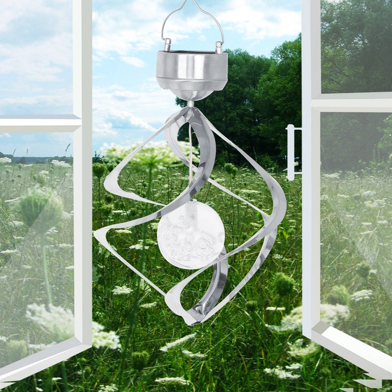 LED Color Changing Solar Hanging Light Waterproof Wind Chimes Light Lamp Outdoor Decoration - Image 5
