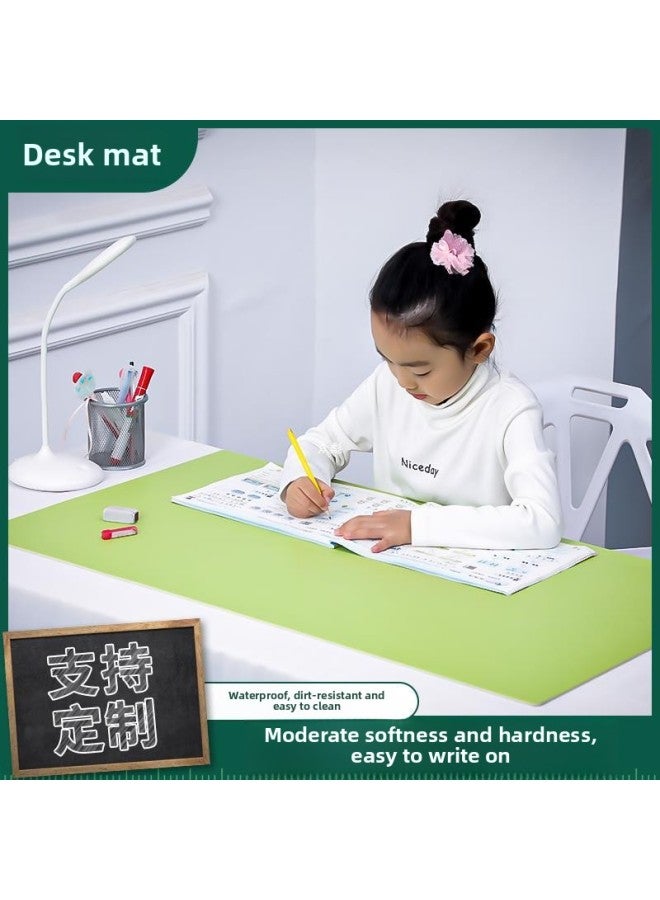 Desk Mat, Desk Mat, Office Desk Mat, Student Study Table, Kidsren's Desk Mat, Can Be Cut To Mouse-Color:Fashionable Gray (PVC Thickened 3.5mm) [mat For Primary School Students]-110x50cm - Image 3