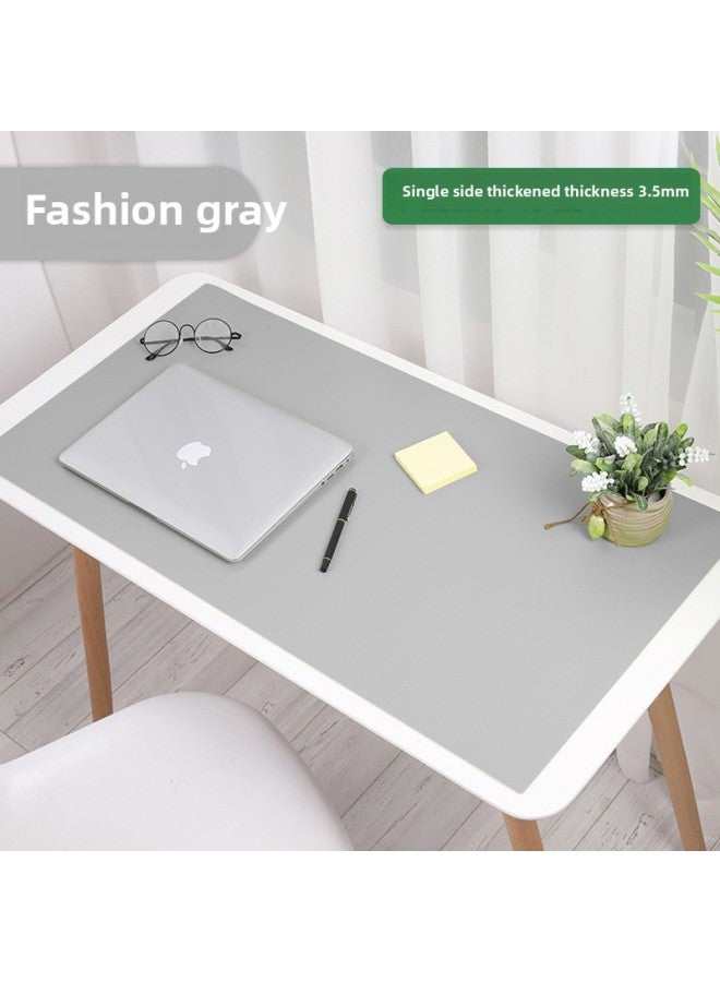 Desk Mat, Desk Mat, Office Desk Mat, Student Study Table, Kidsren's Desk Mat, Can Be Cut To Mouse-Color:Fashionable Gray (PVC Thickened 3.5mm) [mat For Primary School Students]-110x50cm - Image 1