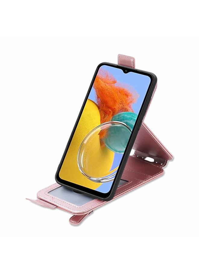 S-TOP Case For Samsung Galaxy M14 Zipper Wallet Vertical Flip Leather Phone Case - Image 4