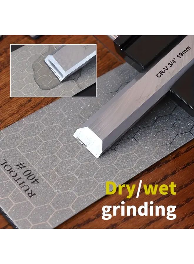 4pcs Diamond Sharpening Stone Set 150 200 400 1000 Grit with Non Slip Base - Image 2