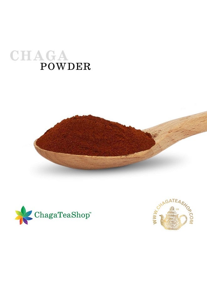 ChagaTeaShop مسحوق فطر تشاجا السيبيري الخام المحصود من البرية طبيعي بالكامل 1 رطل (453 جرام) - Image 3