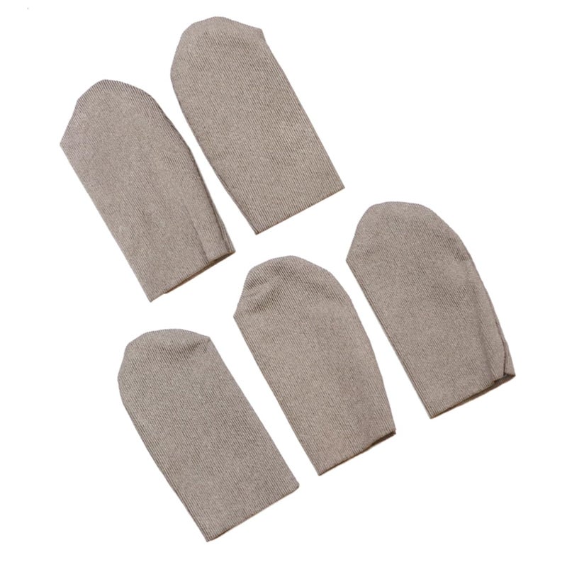 Ultra Thin Finger Sleeves For Gaming 5PCS Grey Touch Screen Protectors Lightweight Comfortable - Image 2
