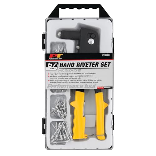 Performance Tool W2017C Hand Riveter Set, 67-Piece - Image 3