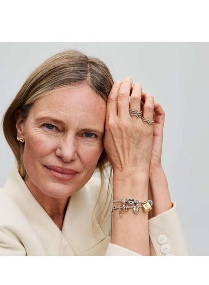 تشوميل أقراط نسائية ذهبية لامعة على شكل قلب لا متناهي - Image 3