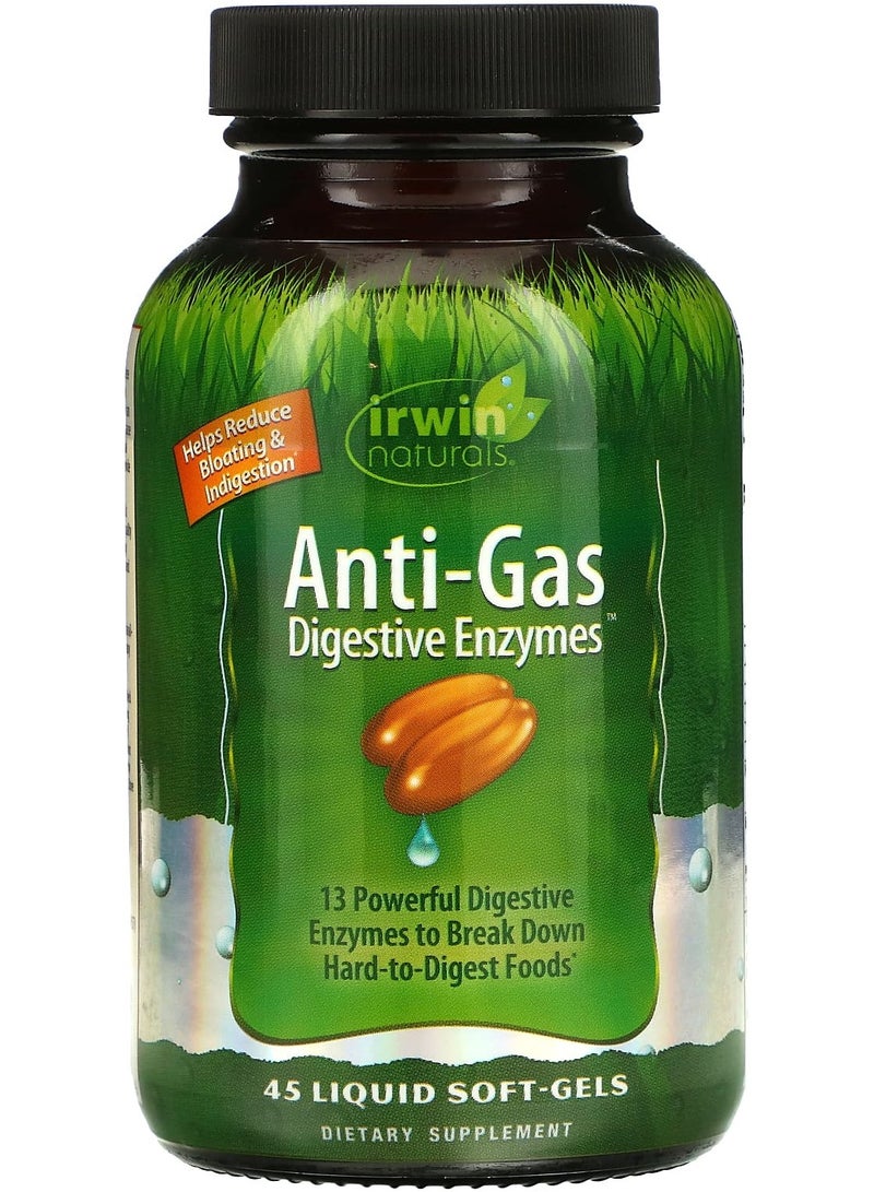 Anti-Gas Digestive Enzymes, 45 Liquid Soft-Gels
