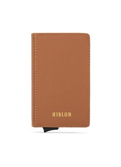 Riblor Riblor Pietro Italian Leather Popup Card Holder Brown  - Image 1