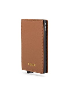 Riblor Riblor Pietro Italian Leather Popup Card Holder Brown  - Image 2
