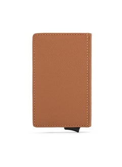 Riblor Riblor Pietro Italian Leather Popup Card Holder Brown  - Image 4