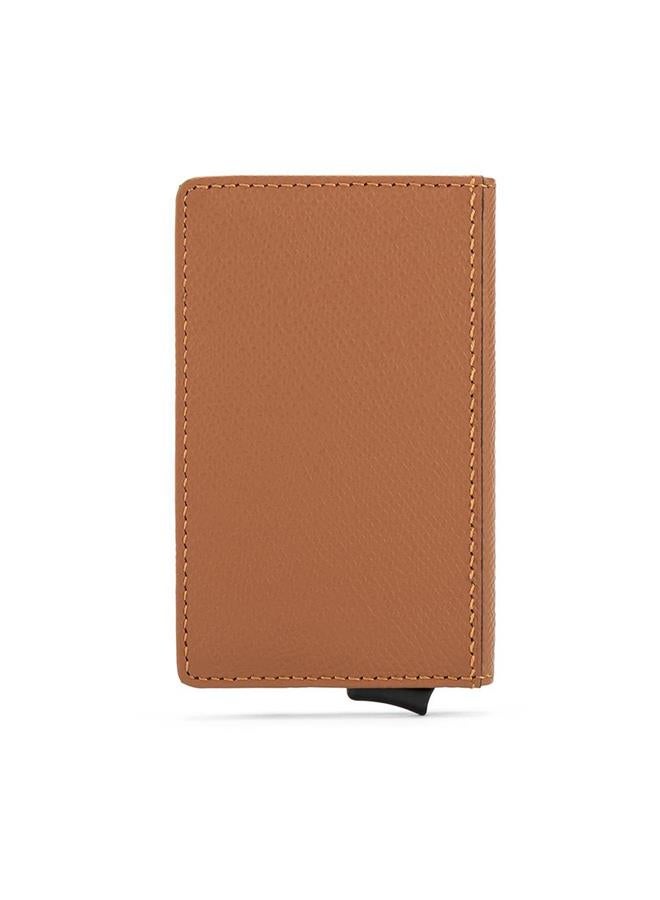 Riblor Pietro Italian Leather Popup Card Holder Brown - Image 4