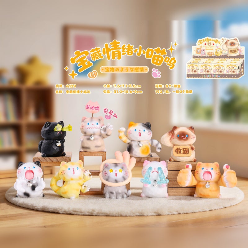 Attitude New arrival weather little meow blind box trendy cat figure desktop ornaments kids holiday gifts wholesale - Image 1