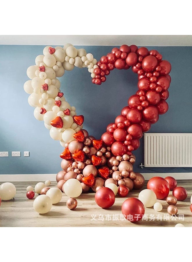 JAYATO 1.5 M Balloon Heart Shape Kit with Water Fillable Bases for Wedding Birthday Party Decorations - Image 4