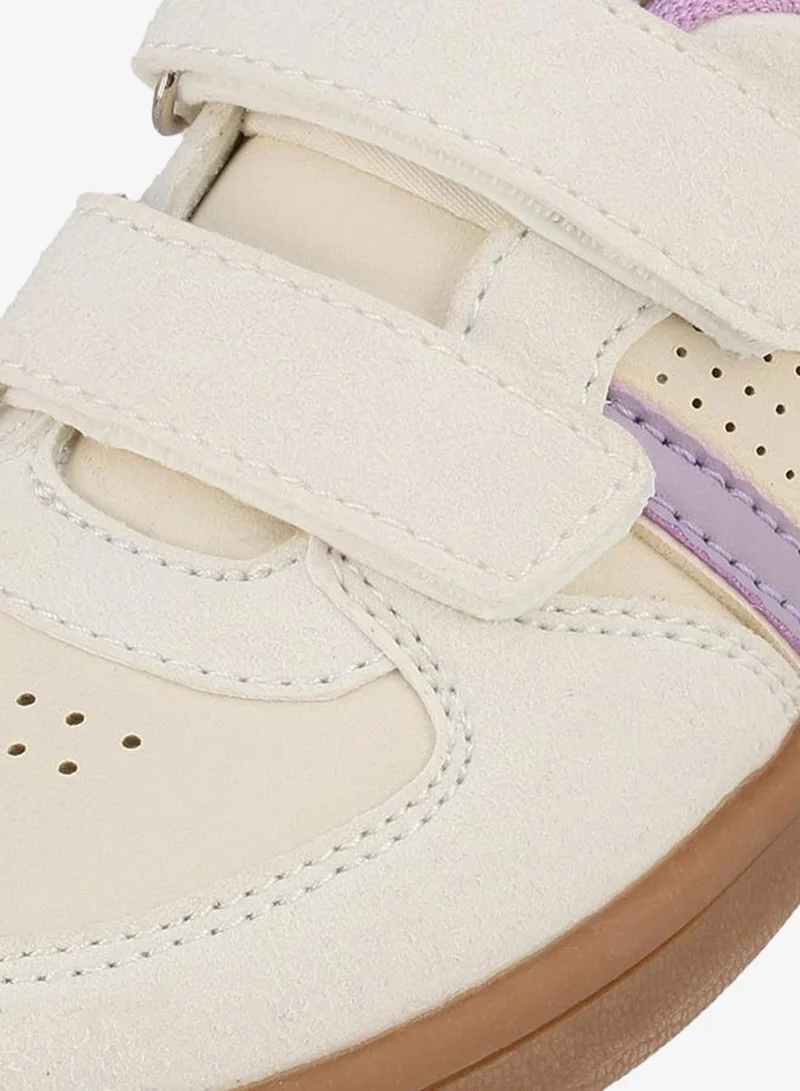 Lee Cooper LILAC Girls Hook & Loop Ankle School Sneakers for Women | Best Price UAE