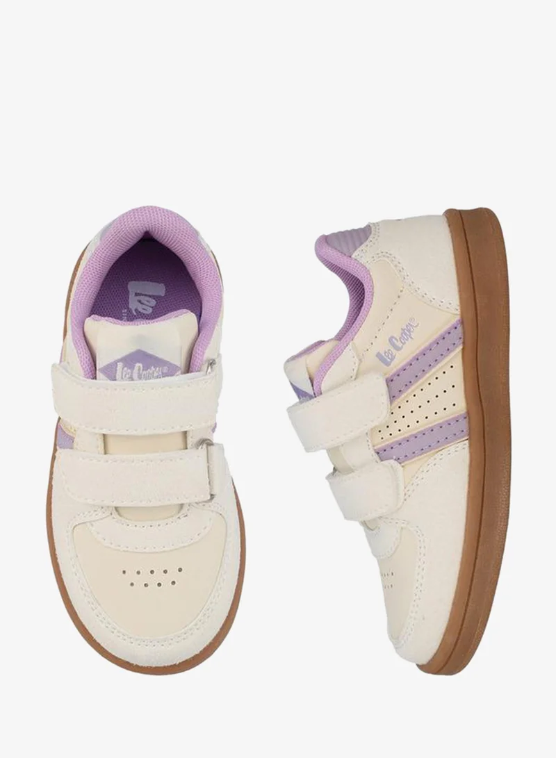 Girls Hook & Loop Ankle School Sneakers