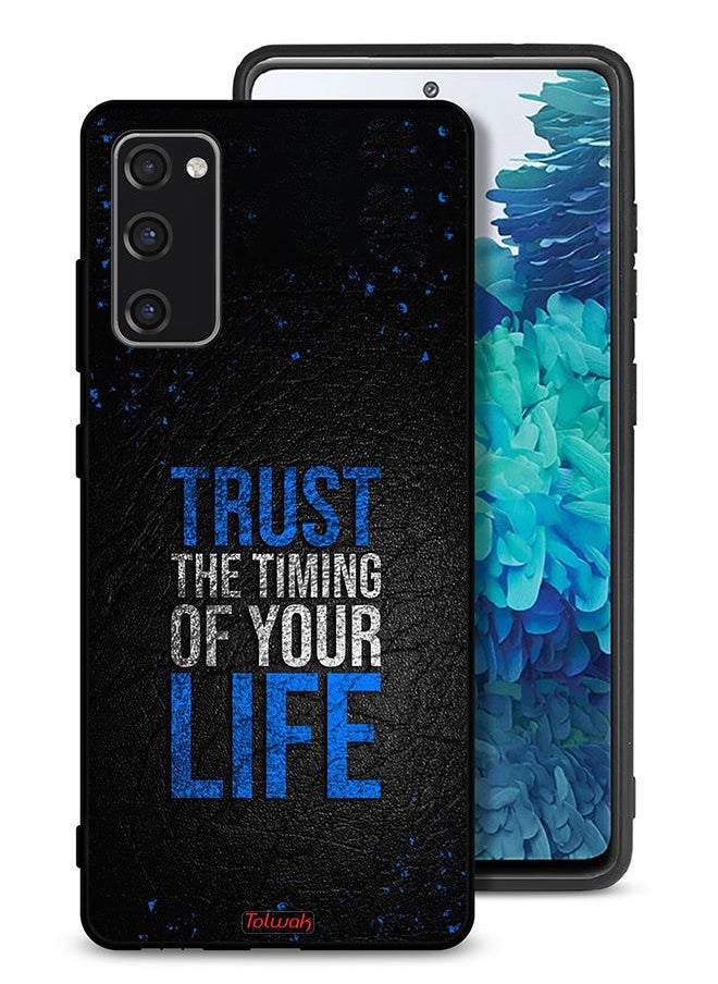 Tolwak Samsung Galaxy S20 FE 5G Protective Case Cover Trust The Timing Of Your Life  - Image 1