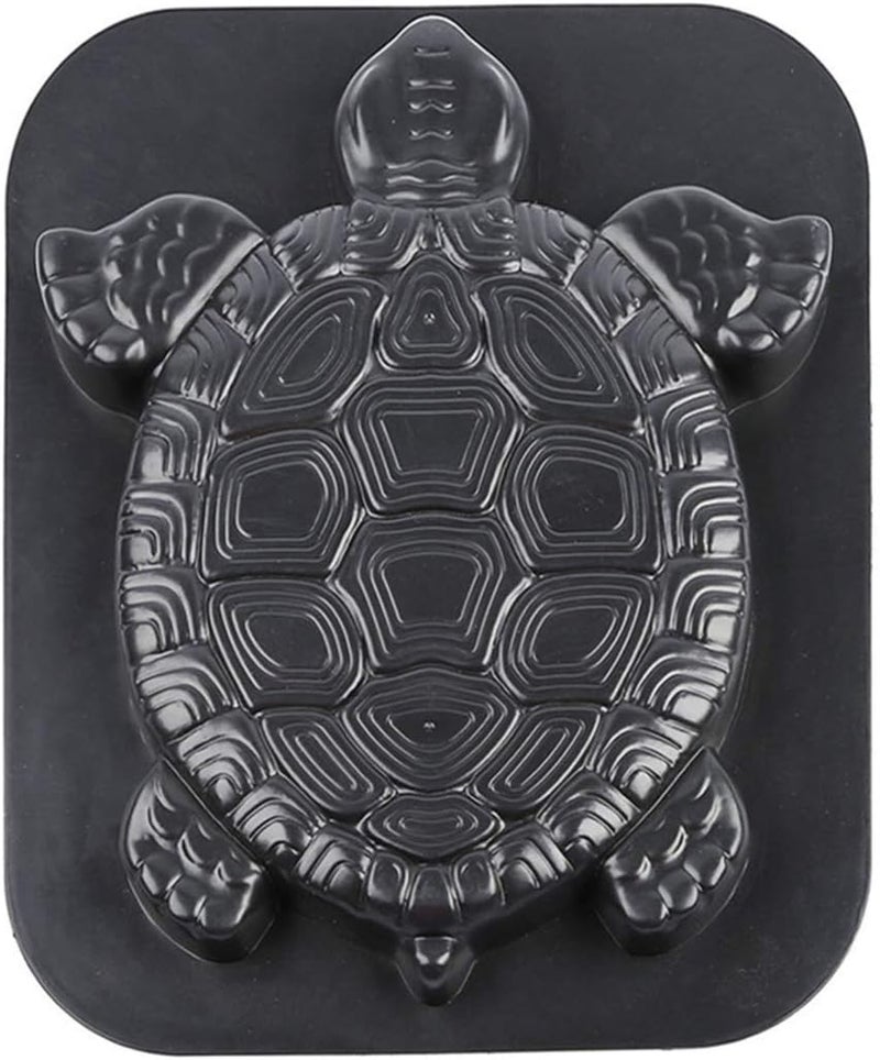 woobles Turtle Shape Stepping Stone Mold Concrete Cement Mould Walk Maker Driveway Paving Stepping Brick Maker (Black) - Image 1