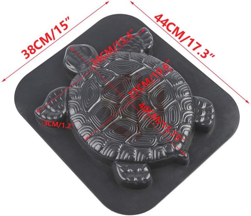 woobles Turtle Shape Stepping Stone Mold Concrete Cement Mould Walk Maker Driveway Paving Stepping Brick Maker (Black) - Image 3