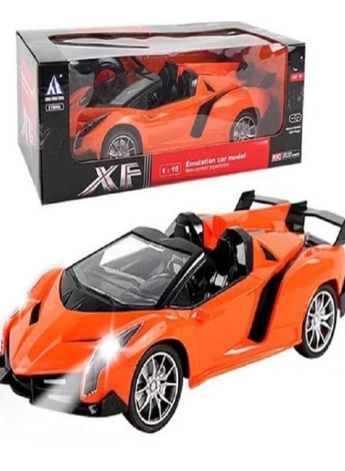XF No. 27-16G RC Car - 1:16 Simulation Car Model (Orange)  - Image 1