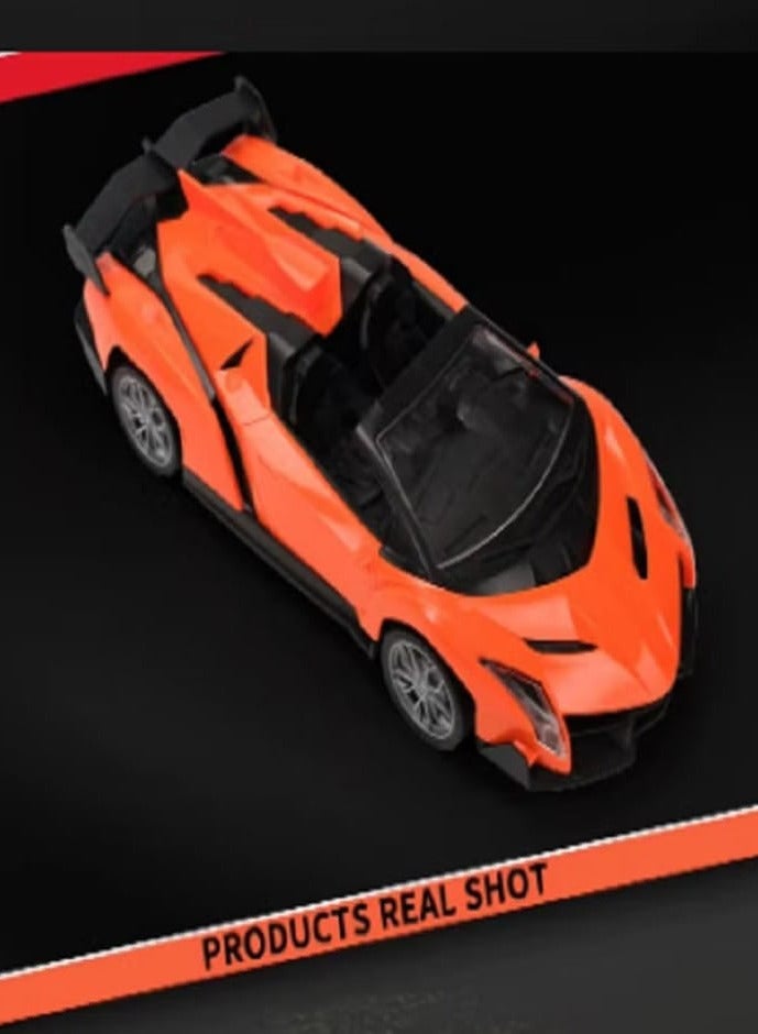 XF No. 27-16G RC Car - 1:16 Simulation Car Model (Orange)  - Image 3
