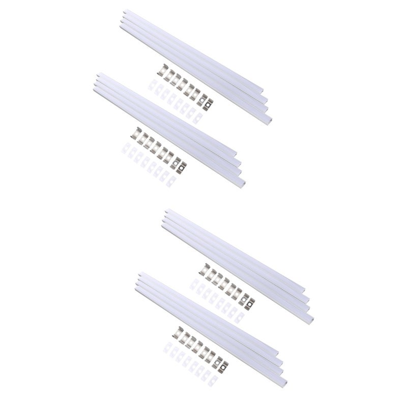 16 Sets Channel System Kit U Shape Aluminum Housing Track For Strip Light - Image 1