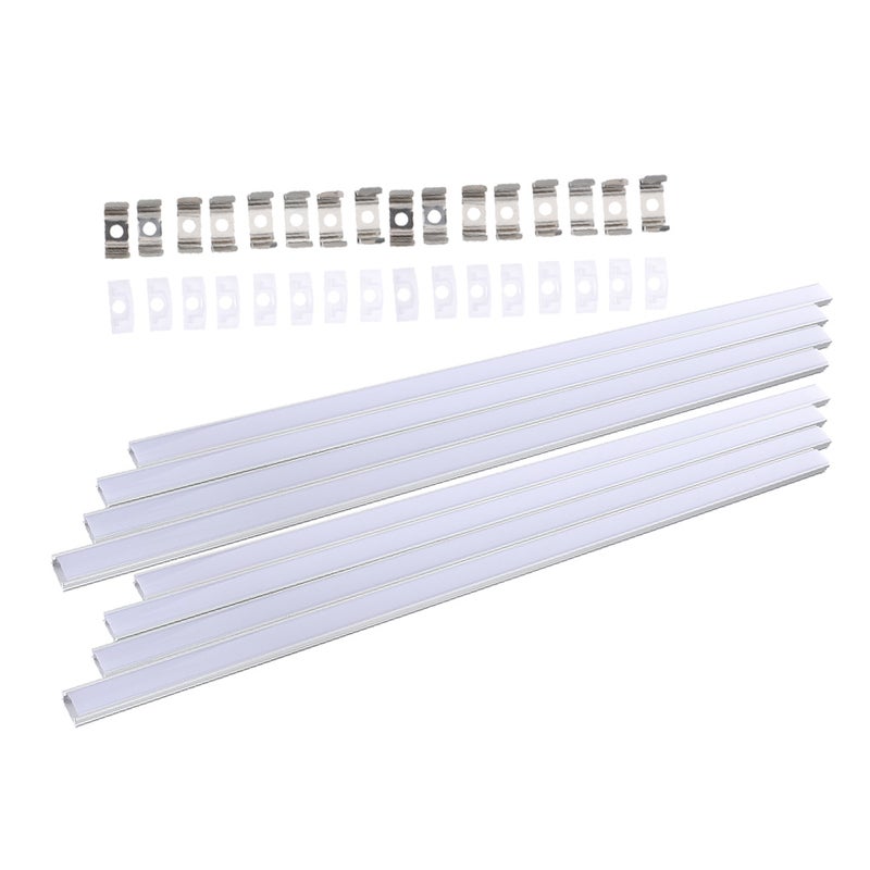 16 Sets Channel System Kit U Shape Aluminum Housing Track For Strip Light - Image 5