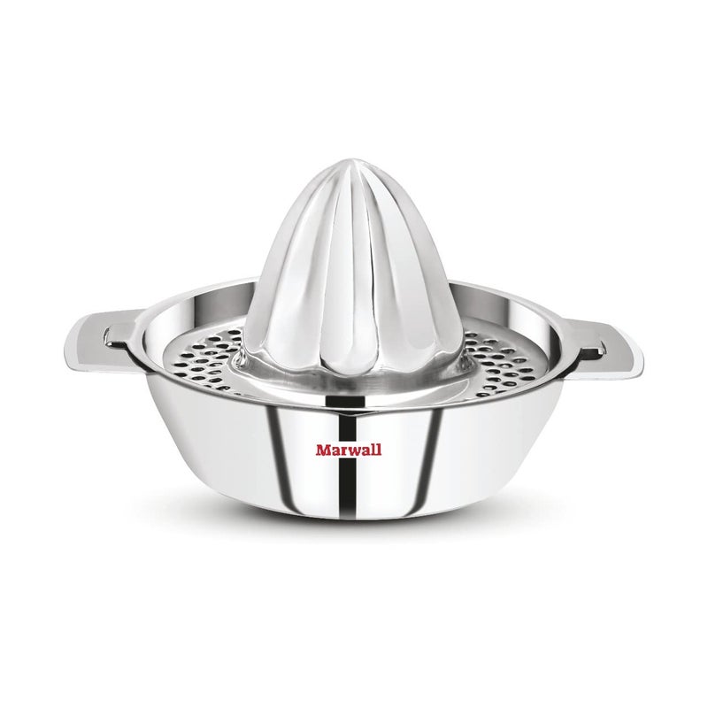 Marwall Stainless Steel CitrusLemon SqueezerJuicer with Bowl - Image 1