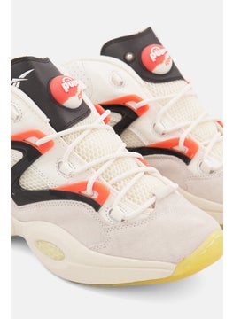 Reebok Men Question Pump Lace Up Basketball Shoes, White  - Image 3
