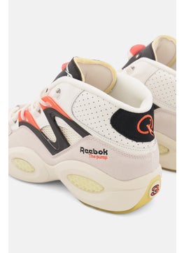 Reebok Men Question Pump Lace Up Basketball Shoes, White  - Image 2