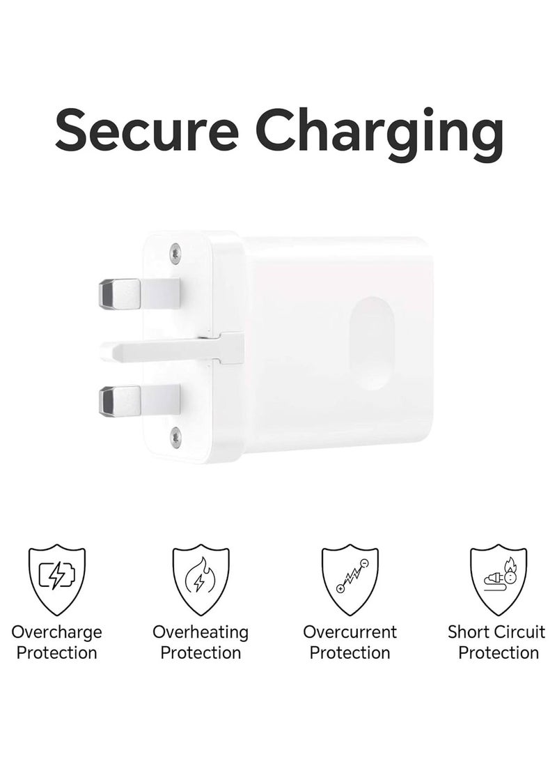 Honor Choice - Honor Super Charge Power Adapter Max 35W With Type A To Type C Cable White - Image 1