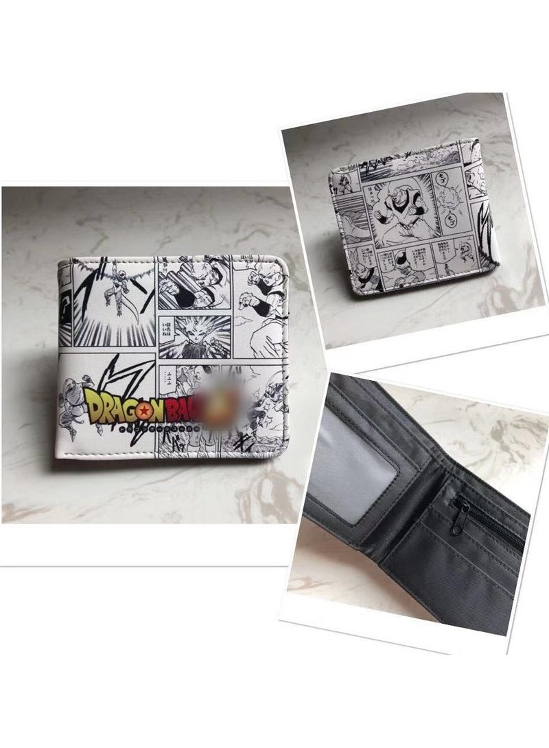 KUYING New Dragon Ball Short Personalized And Simple PU Leather Wallet 