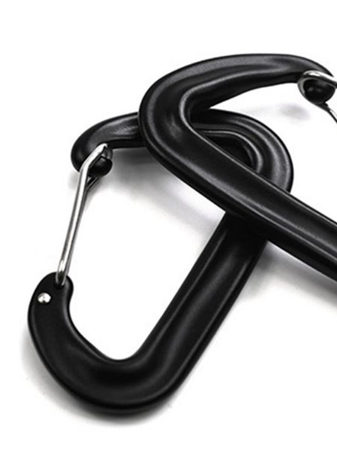 NIBEMINENT 2-Piece Traveling Backpacking Wire Gate Carabiner Set - Image 2
