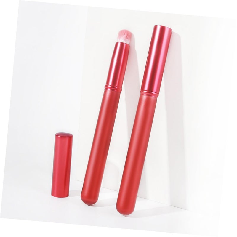 Healeved Lip Brush for Lipstick and Concealer Brush Wand with Cap, round Head Portable Makeup Tool for Precise Lip Balm Application and Blending, Travel-friendly Beauty Accessory - Image 5