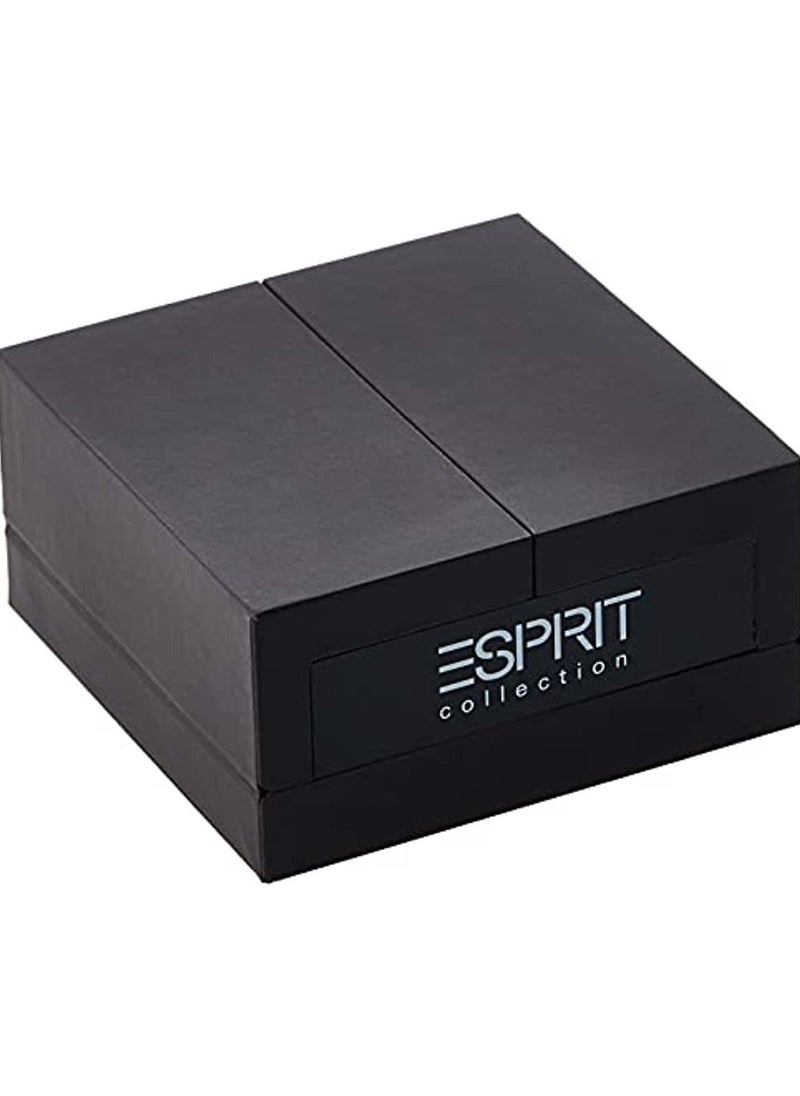 ESPRIT - Collection ELRG91632 A180 Women"s Bracelet 925 Sterling Silver Rhodium Plated Glass Zirconia ELBA91038C600 perseus Angular Autumn Brown - Image 1
