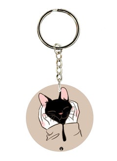 RKN Double Sided Cat Printed Keychain 