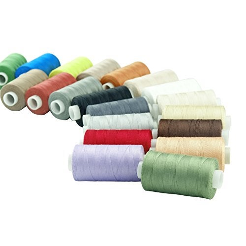 Simthread 20 Colors All Purposes Cotton Quilting Thread 50wt 3 Plies for Piecing Sewing Embroidery etc - 550 Yards Each - Image 3