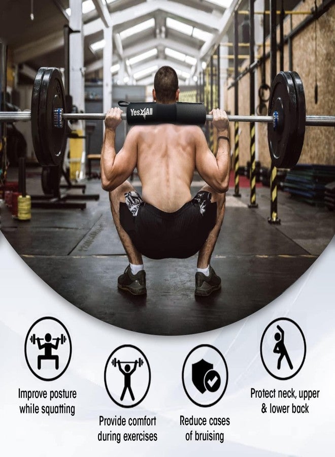 Yes4All Ergonomic Foam Bar Pad - Olympic Barbell Squat Pad - Neck Pad for Squats, Hip Thrusts - Weight Lifting Bar Pad - Image 4
