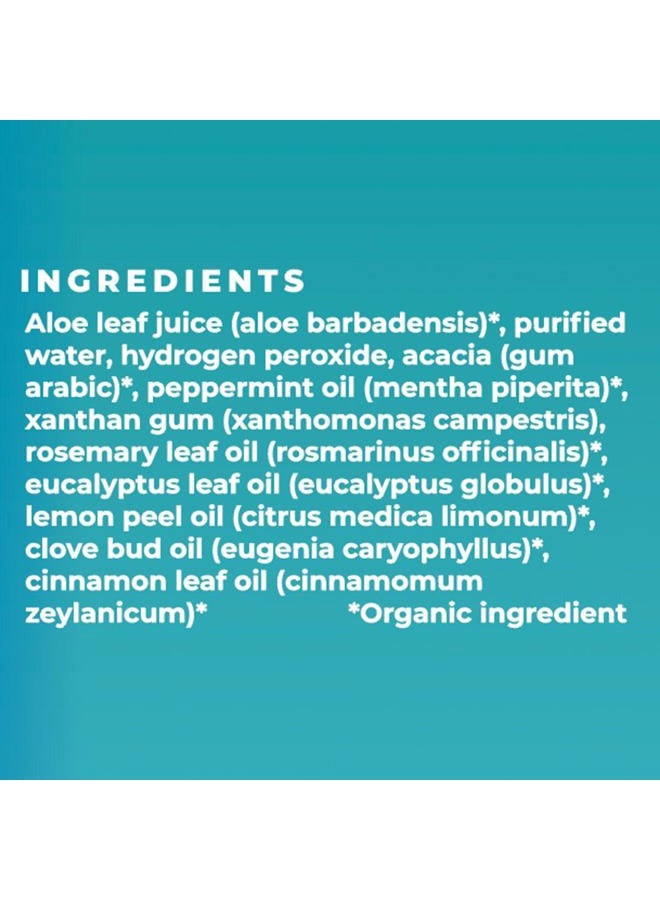 Essential Oxygen , Certified Organic Brushing Rinse, Combo, Peppermint, All Natural mouthwash, Dentist Recommended, Alcohol-Free Oral Care, 1-3 fl oz bottle and 1-16 fl oz bottle, BR (Pack of 2) - Image 4