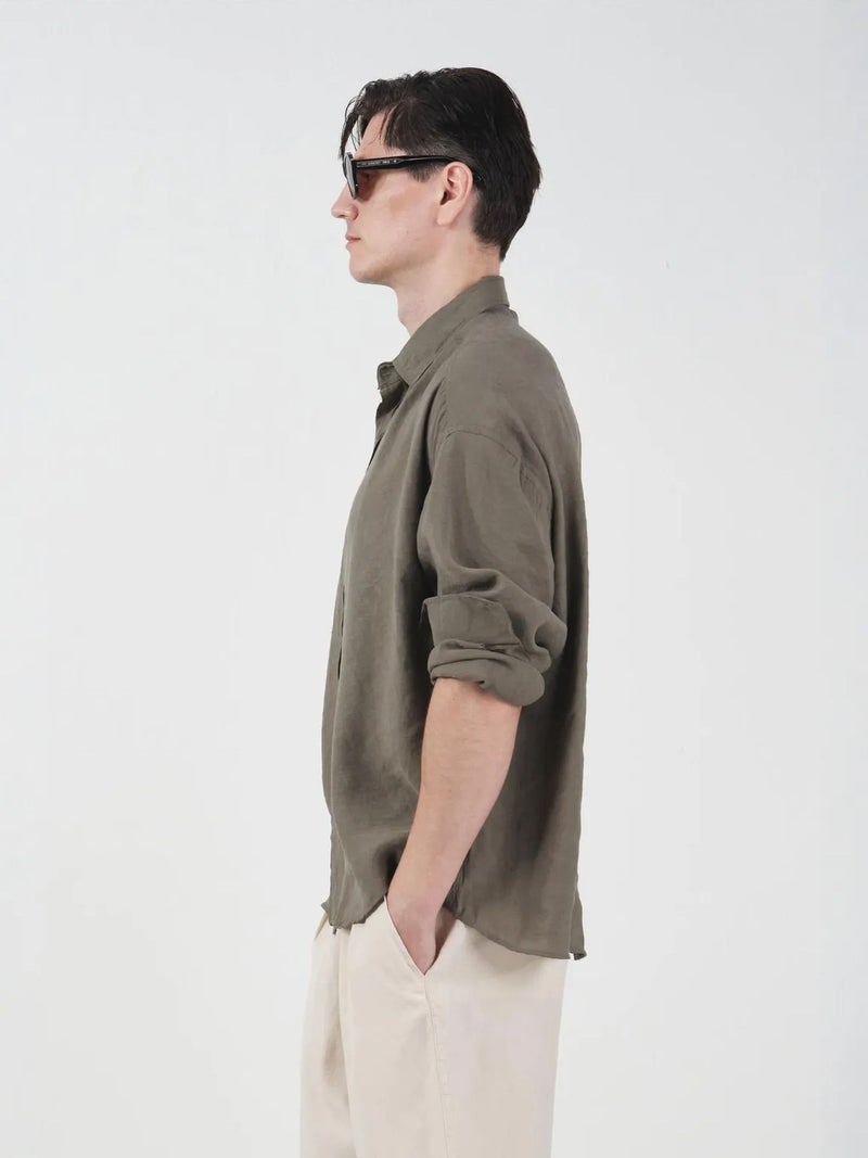 GIESTO Oversized Button-Down Long Sleeve Shirt - Image 4