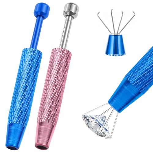 Hualleko Piercing Ball Grabber Tool,4-Claw Stainless Steel Jeweler Pick Up Tools,Septum Ball Screw Tool for Piercing Changing/Removal/Holder,Earring Pearl Grabber for Jewelry/Electronic Components - Image 1