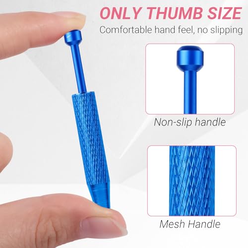 Hualleko Piercing Ball Grabber Tool,4-Claw Stainless Steel Jeweler Pick Up Tools,Septum Ball Screw Tool for Piercing Changing/Removal/Holder,Earring Pearl Grabber for Jewelry/Electronic Components - Image 3
