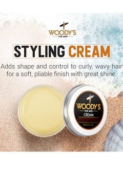 Woody's Styling Cream for Men, Controls Curly/Wavy Hair, Water-Soluble Mild Hold, Healthy Shine, 3.4 oz - pzsku/Z1A2996C99217E357917EZ/45/_/1738405587/c42ec4d1-3ed5-40a6-917c-07ad5134d9eb