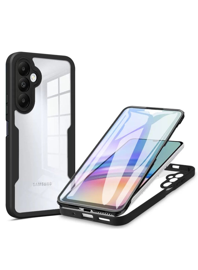 for Samsung Galaxy A73 5G Case, Ultra Thin Lightweight, Double-Sidedall-Inclusive Protection, Acrylic Clear Back Cover Samsung Galaxy A73 5G, Black - Image 1
