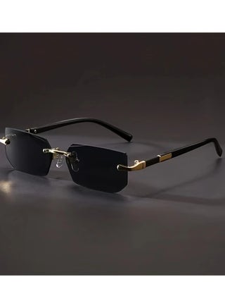 Men's Fashion Rimless Fashion Glasses, Trendy Rimless Classic Small Square Summer Traveling Fashion Glasses, Ideal choice for Gifts - pzsku/Z1A2999765D8D16761DDBZ/45/1744115422/14c78c50-f49a-4a05-9677-0a8719438a56