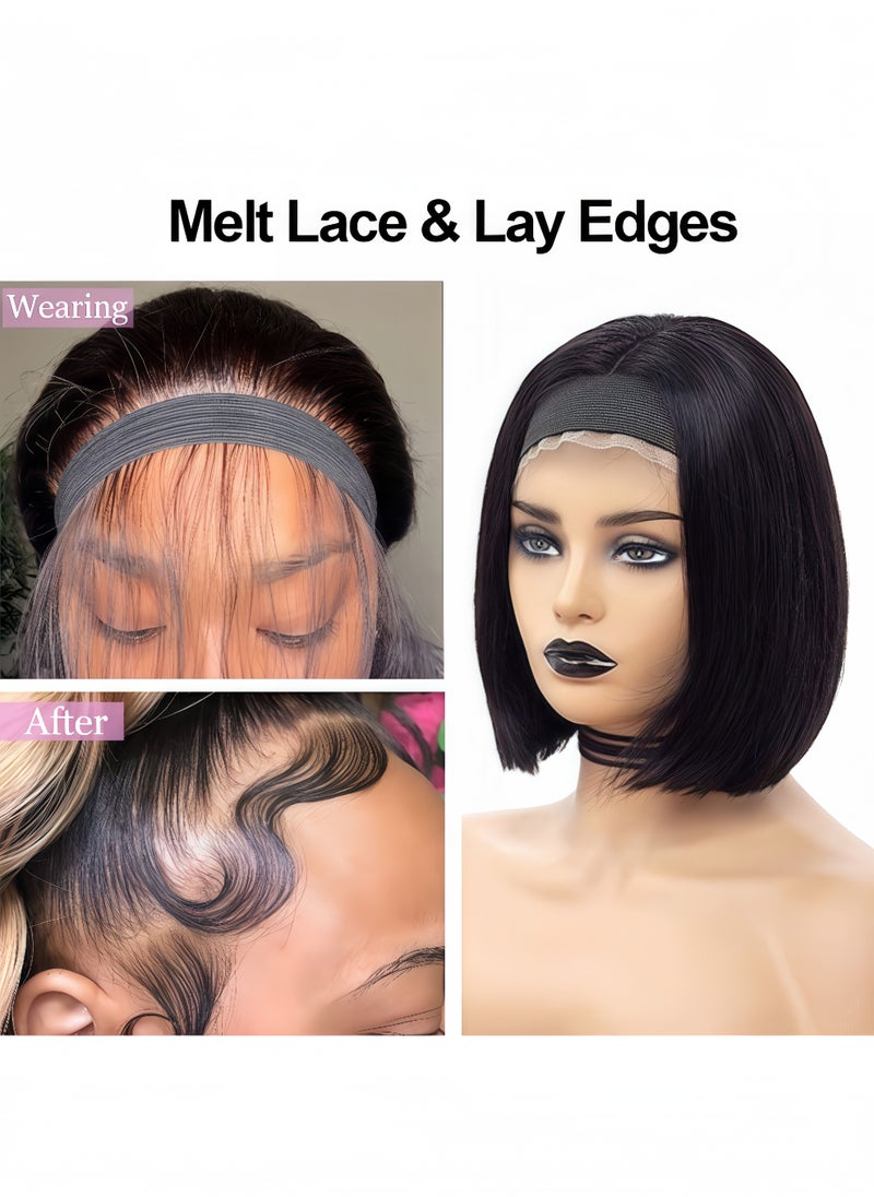 Peachjoy 4 pcs Adjustable Magic Buckle Elastic Bands For Wig 4 PCS Wig Accessories Kit No Slip Wig Band, Elastic Lace Melting Bands for Wig, Hair Edge brush for Wigs  - Image 2