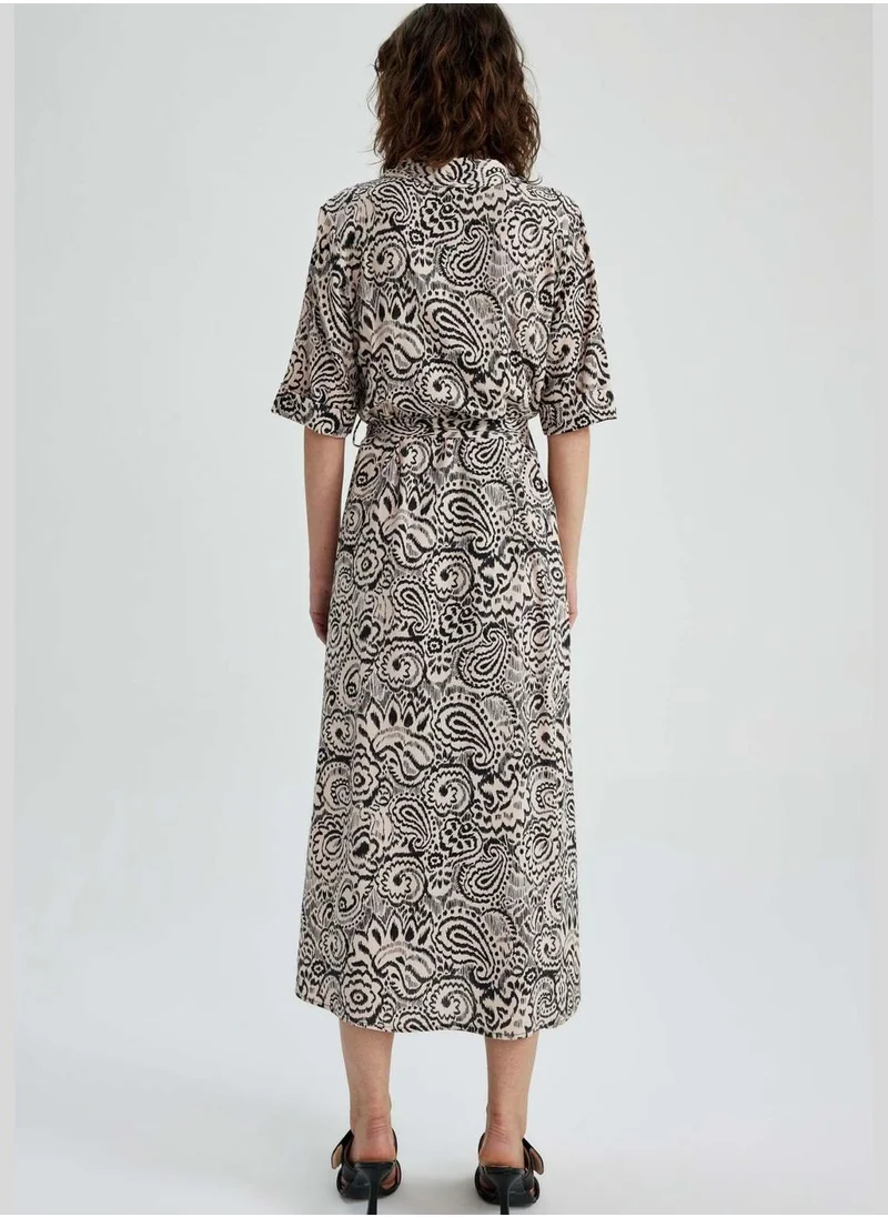 DeFacto Woman Short Sleeve Woven Dress