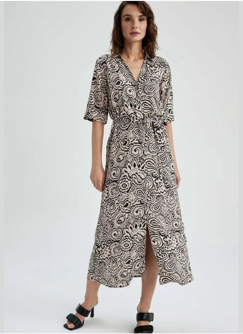DeFacto Woman Short Sleeve Woven Dress