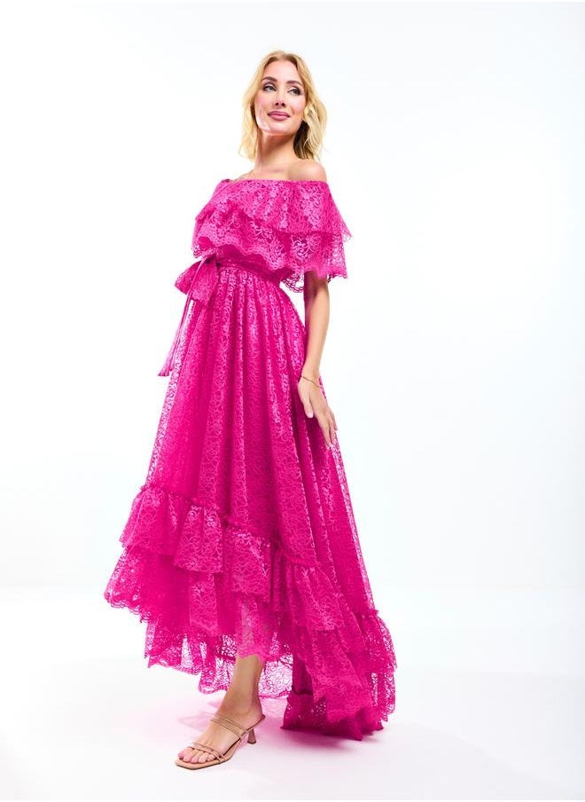 House of Moda Lace Off-Shoulder Dress - Image 5