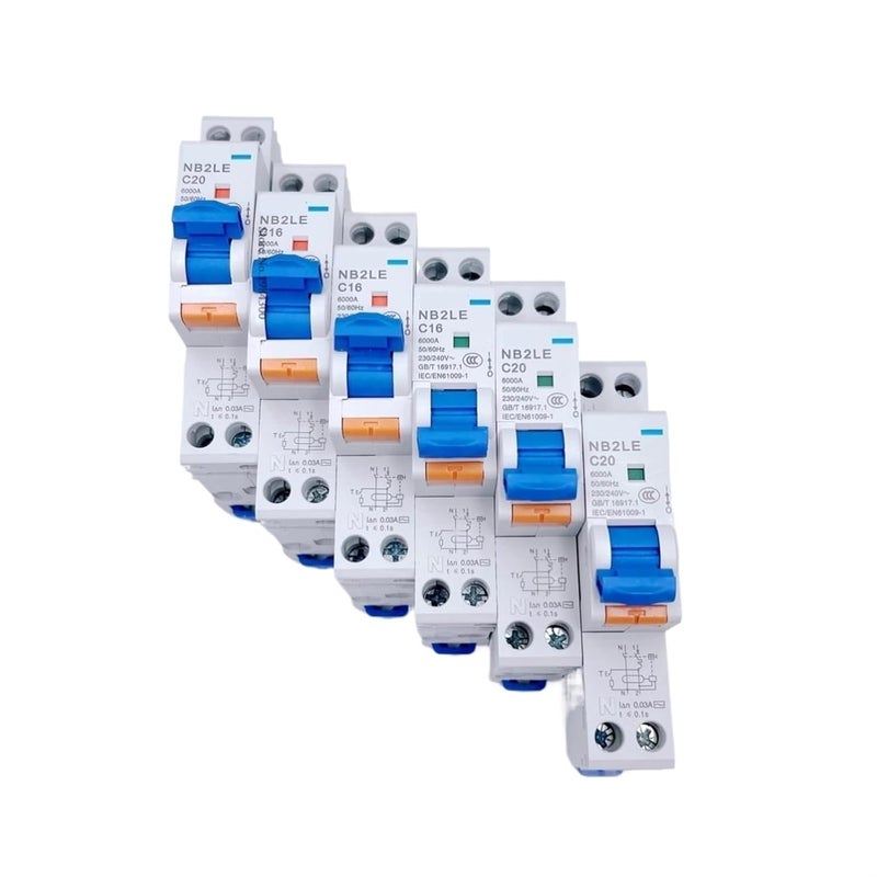 NB2LE RCBO 1P N 18mm Leakage Protection Switch 10A 30mA - Image 4