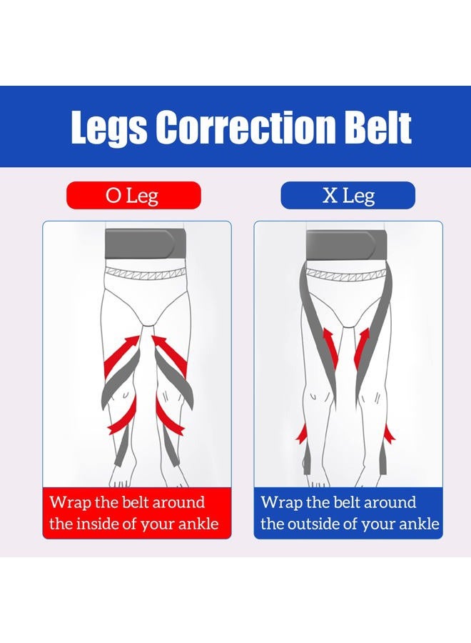 GHORTHOUD O/X Leg Type Correction Belt Leg Posture Corrector Band Bandage Unisex Teens O/X Legs Bandage Lightweight Pediatric Straighten Belt for Day and Night Black (Large) - Image 3