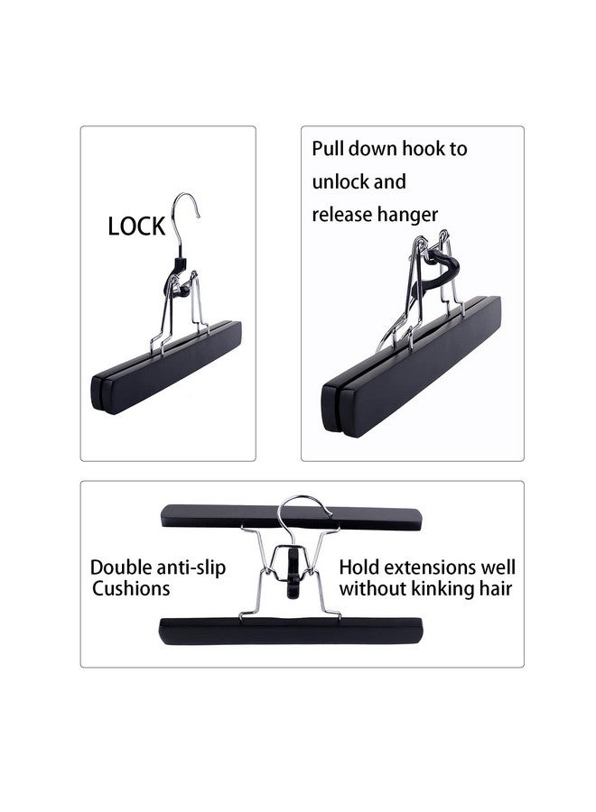 RJMBMUP Jmbmup 1 Pack Extra Long Hair Extension Holder Wig Storage Bag With Hanger Hairpieces Ponytail Bundles Storage Carrier Case For Store Style Hair Travel Hair Extensions Bag Black Color - Image 5